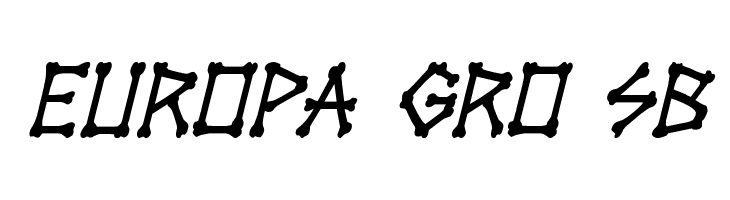 xBONES Condensed Italic  Free Fonts Download