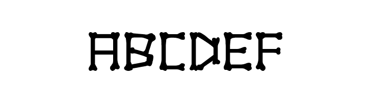 xBONES  Free Fonts Download