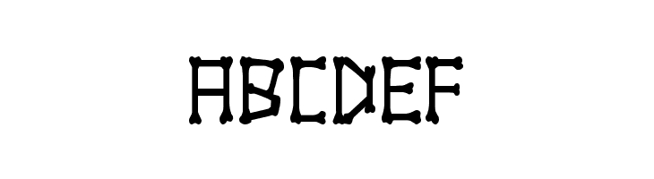 xBONES Condensed  Free Fonts Download