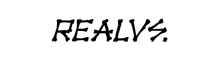 xBONES Rough Italic  Free Fonts Download