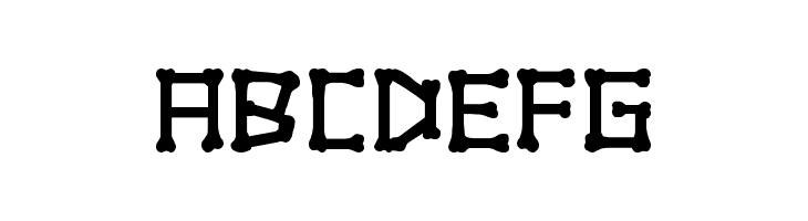 xBONES Bold  Free Fonts Download