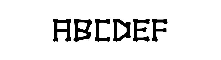 xBONES Bold  Free Fonts Download
