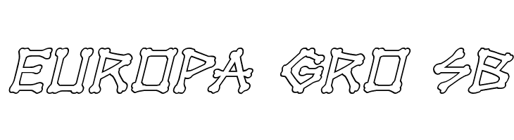 xBONES Outline Italic  Free Fonts Download