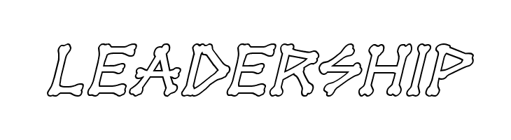 xBONES Outline Italic  Free Fonts Download