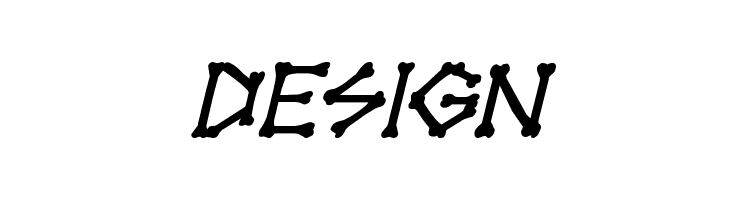 xBONES Italic  Free Fonts Download