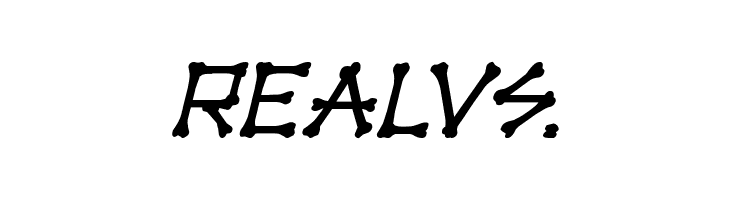 xBONES Italic  Free Fonts Download