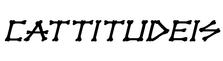 xBONES Expanded Italic  Free Fonts Download