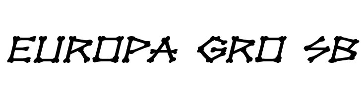 xBONES Expanded Italic  Free Fonts Download