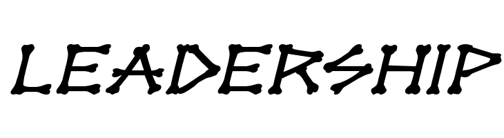 xBONES Expanded Italic  Free Fonts Download