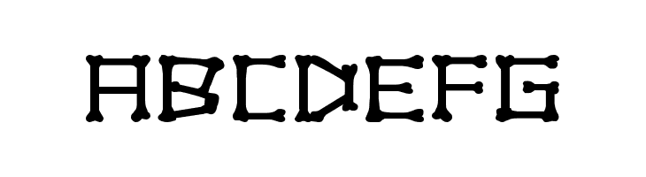 xBONES Expanded  Free Fonts Download