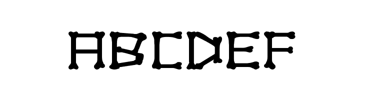 xBONES Expanded  Free Fonts Download