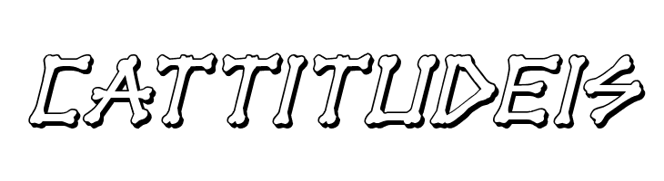 xBONES 3D Italic  Free Fonts Download