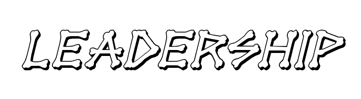 xBONES 3D Italic  Free Fonts Download