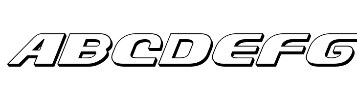 Xcelsion Deep 3D Italic Italic  Free Fonts Download