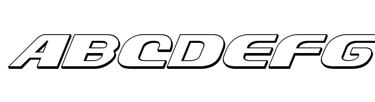 Xcelsion 3D Italic Italic  Free Fonts Download