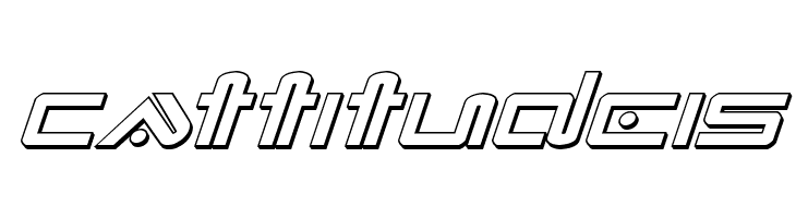 Xephyr 3D Italic  Free Fonts Download