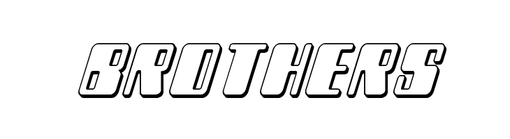 Zyborgs 3D Italic  Free Fonts Download