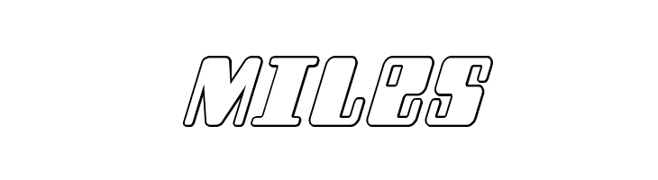 Zyborgs Outline Italic  Free Fonts Download