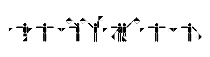 Semaphore Pramuka  Free Fonts Download