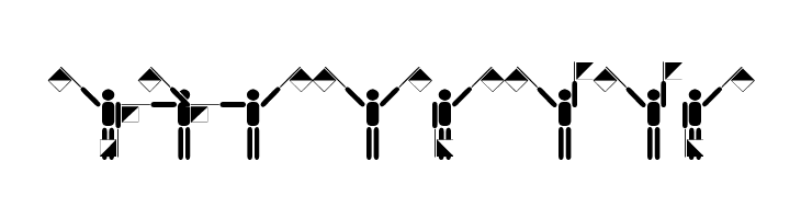 Semaphore Pramuka  Free Fonts Download