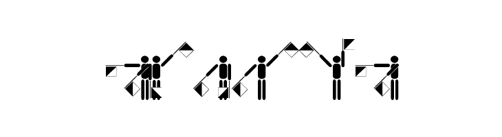 Semaphore Pramuka  Free Fonts Download