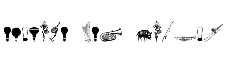 Cornucopia of Dingbats Eight  Free Fonts Download