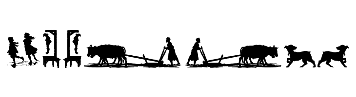 Mixed Silhouettes Five  Free Fonts Download