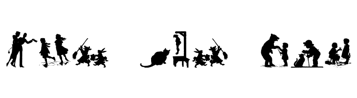 Mixed Silhouettes Five  Free Fonts Download