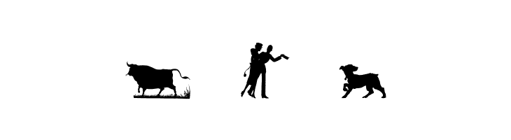 Mixed Silhouettes Five  Free Fonts Download