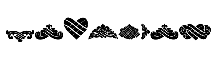 Unpublished Ornaments  Free Fonts Download