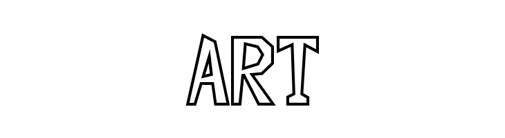 Descuadrado Hollow  Free Fonts Download