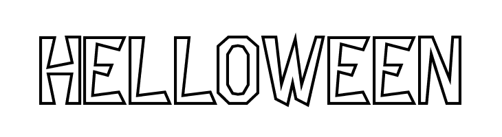 Descuadrado Hollow  Free Fonts Download