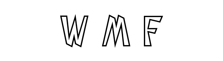 Descuadrado Hollow  Free Fonts Download