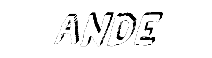 YES_3Ditalic Book  Free Fonts Download