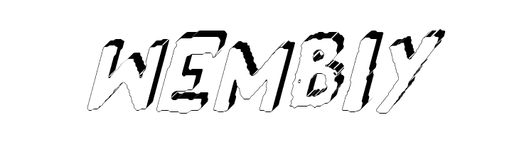 YES_3Ditalic Book  Free Fonts Download