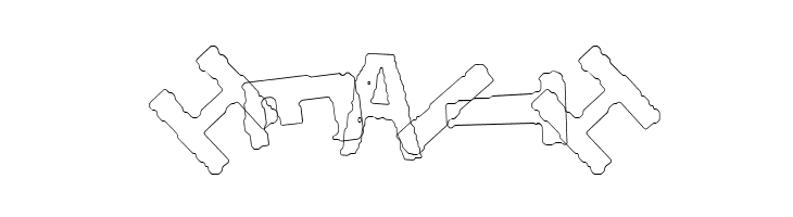 YES_outlinerotated Book  Free Fonts Download
