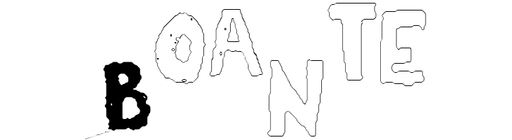 YES_outlineshaken Book  Free Fonts Download