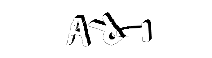 YES_3Drotated Book  Free Fonts Download