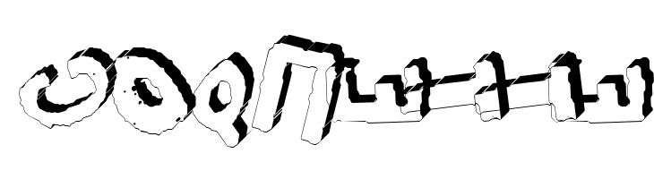 YES_3Drotated Book  Free Fonts Download