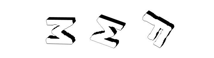 YES_3Drotated Book  Free Fonts Download