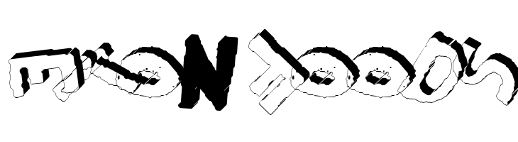 YES_3Drotated Book  Free Fonts Download