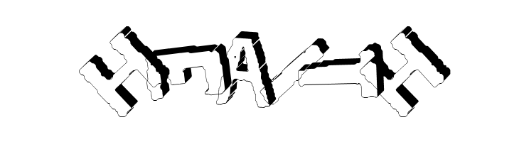 YES_3Drotated Book  Free Fonts Download