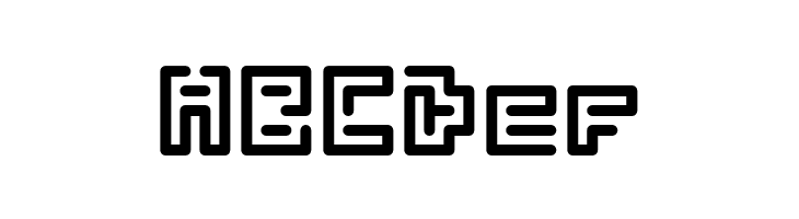 Abstract Labyrinth Rounded  Free Fonts Download