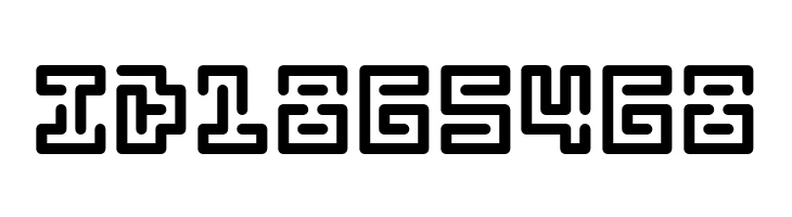 Abstract Labyrinth Rounded  Free Fonts Download