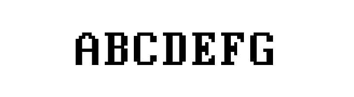 Modern DOS 437 9x16  Free Fonts Download