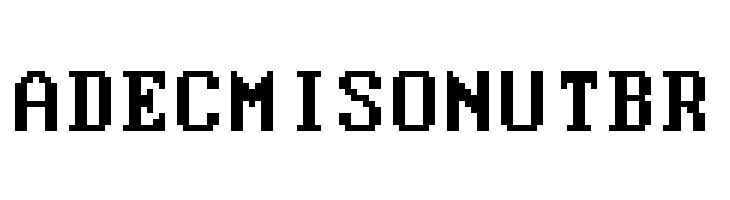 Modern DOS 437 9x16  Free Fonts Download