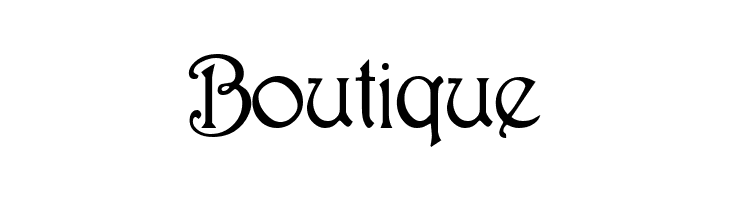 Boutique Parisian  Normal Font