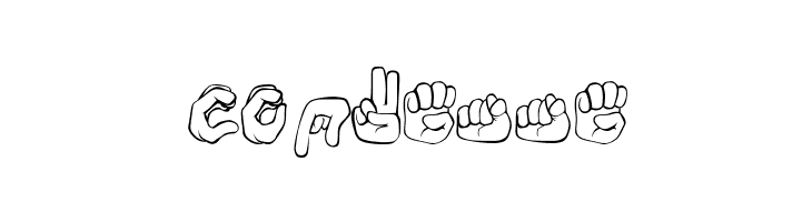 Fingerspelling  Free Fonts Download