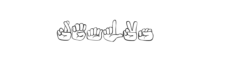 Fingerspelling  Free Fonts Download