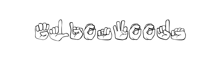 Fingerspelling  Free Fonts Download